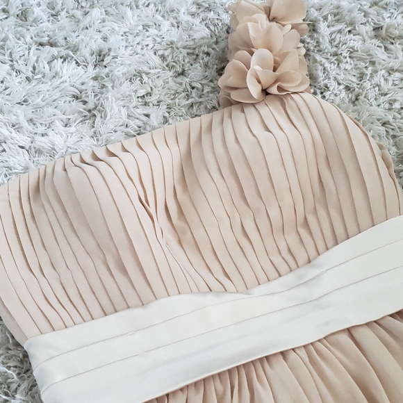 Champagne one shoulder mini dress - Picture 3 of 6